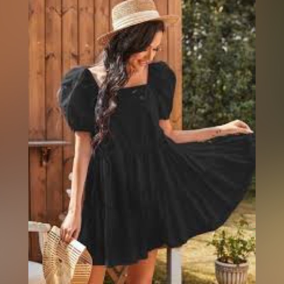 New City Triangles Elegant Black Dress - Picture 4 of 10